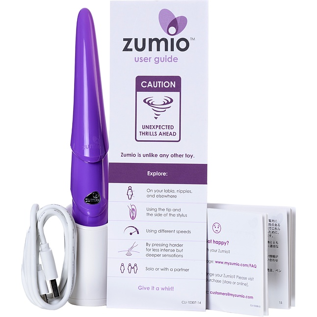 Фиолетовый стимулятор клитора с ротацией Zumio S. Фотография 5.