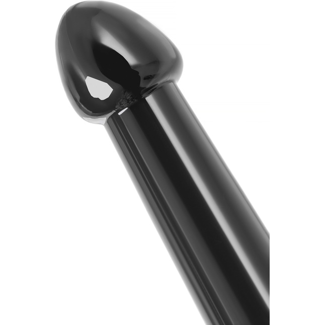 Черный нереалистичный фаллоимитатор Jelly Dildo L - 20 см. Фотография 7.