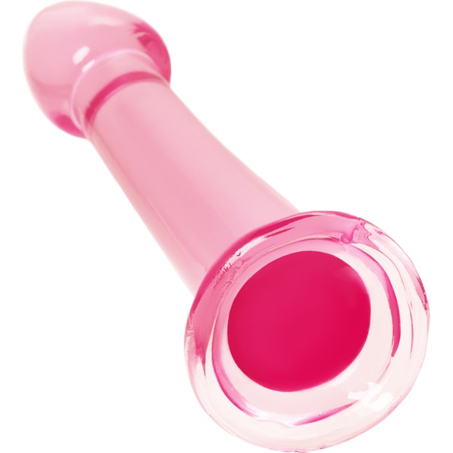 Розовый нереалистичный фаллоимитатор Jelly Dildo L - 20 см. Фотография 4.