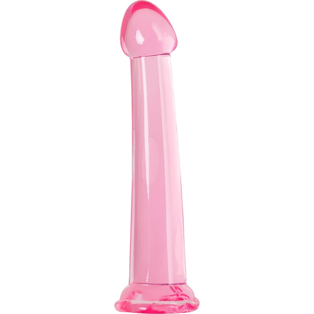 Розовый нереалистичный фаллоимитатор Jelly Dildo L - 20 см