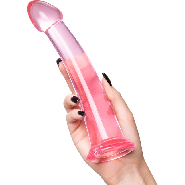 Розовый нереалистичный фаллоимитатор Jelly Dildo XL - 22 см. Фотография 2.
