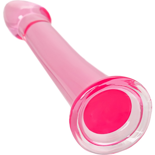 Розовый нереалистичный фаллоимитатор Jelly Dildo XL - 22 см. Фотография 4.