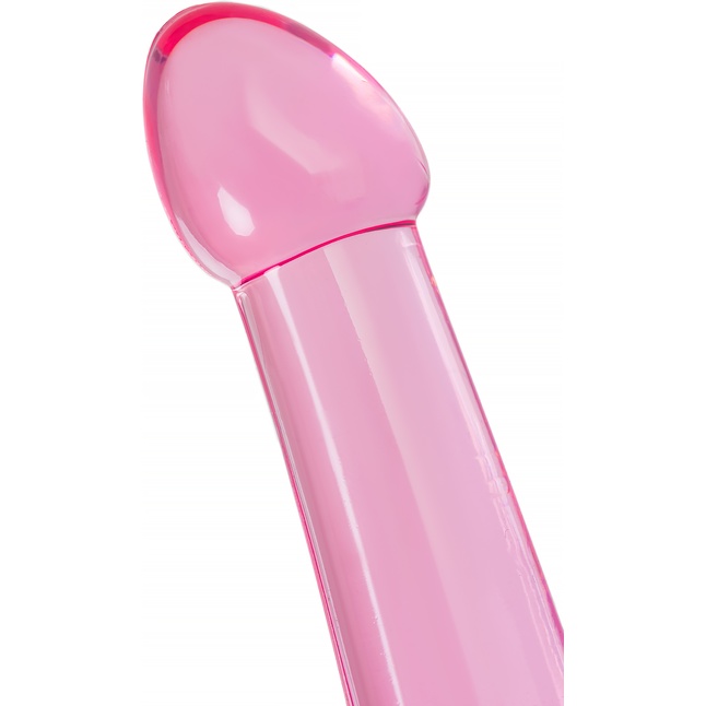 Розовый нереалистичный фаллоимитатор Jelly Dildo XL - 22 см. Фотография 7.
