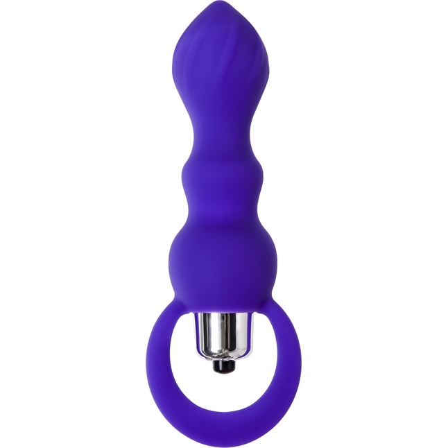 Фиолетовая анальная вибровтулка Curvy - 14 см - ToDo