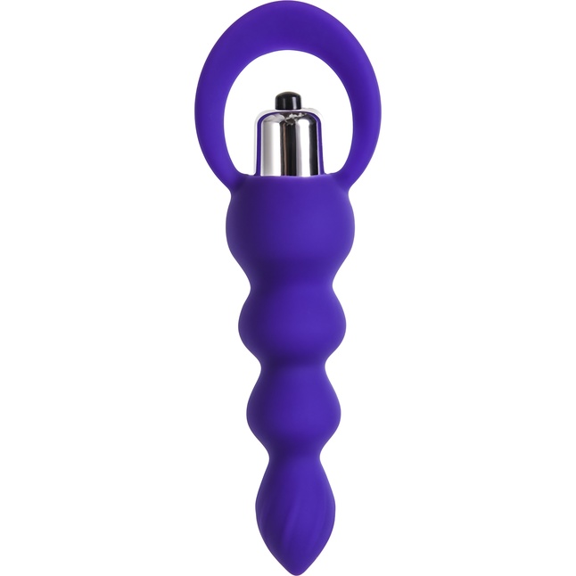 Фиолетовая анальная вибровтулка Twisty - 14 см - ToDo