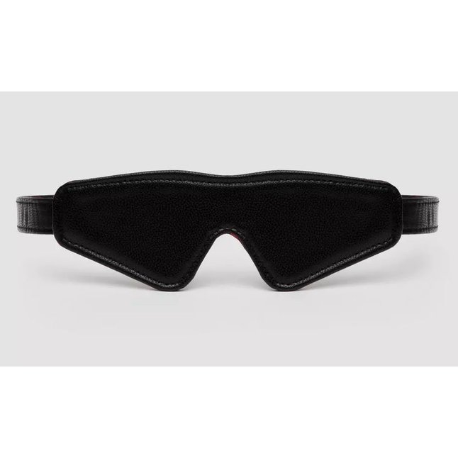 Двусторонняя красно-черная маска на глаза Reversible Faux Leather Blindfold - Sweet Anticipation. Фотография 2.