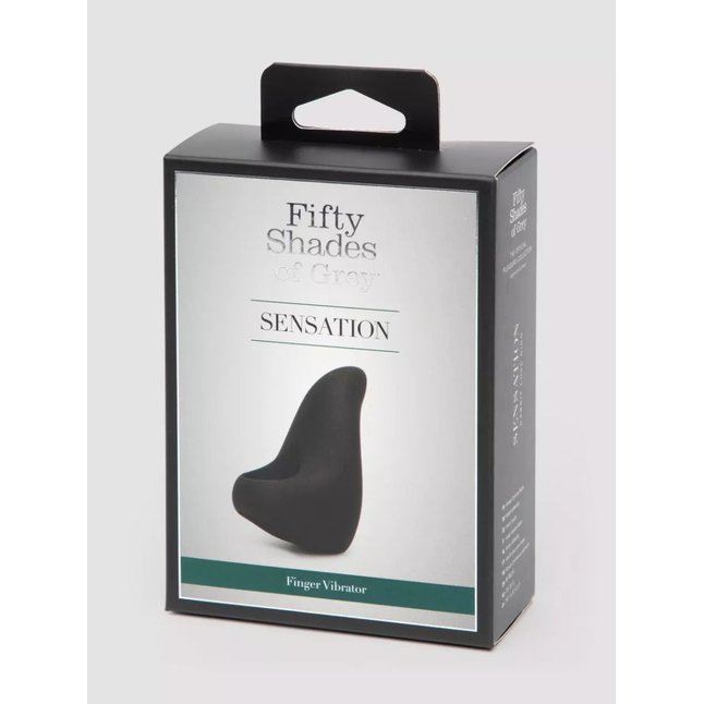 Черный вибратор на палец Sensation Rechargeable Finger Vibrator - Fifty Shades of Grey. Фотография 11.
