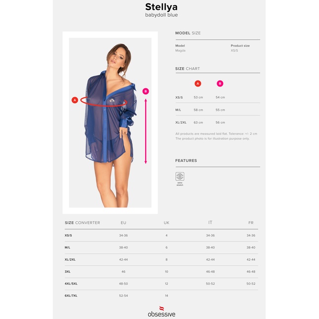 Эффектная прозрачная рубашка Stellya - Sexy. Фотография 7.