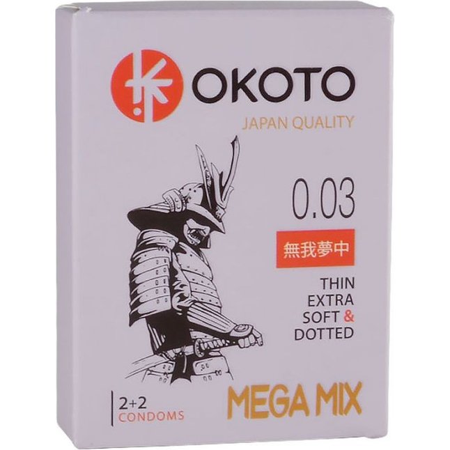 Набор из 4 презервативов OKOTO MegaMIX - Sitabella condoms