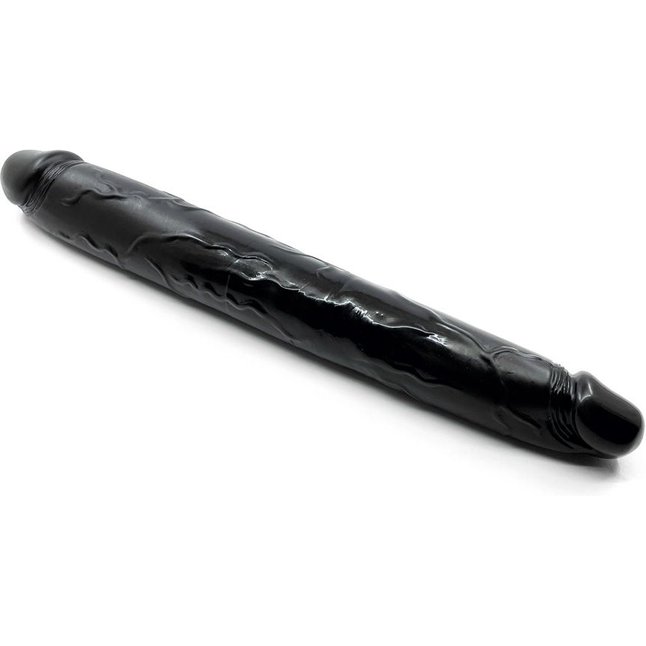 Черный двухсторонний фаллоимитатор Exxxtreme Double Head Dong - 41,3 см