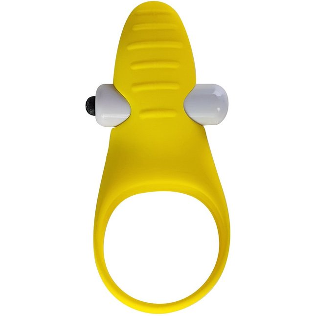 Желтое эрекционное виброкольцо Banana Ring - VupiDupi