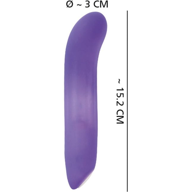 Фиолетовый мини-вибратор Flashing Mini Vibe - 15,2 см - You2Toys. Фотография 3.