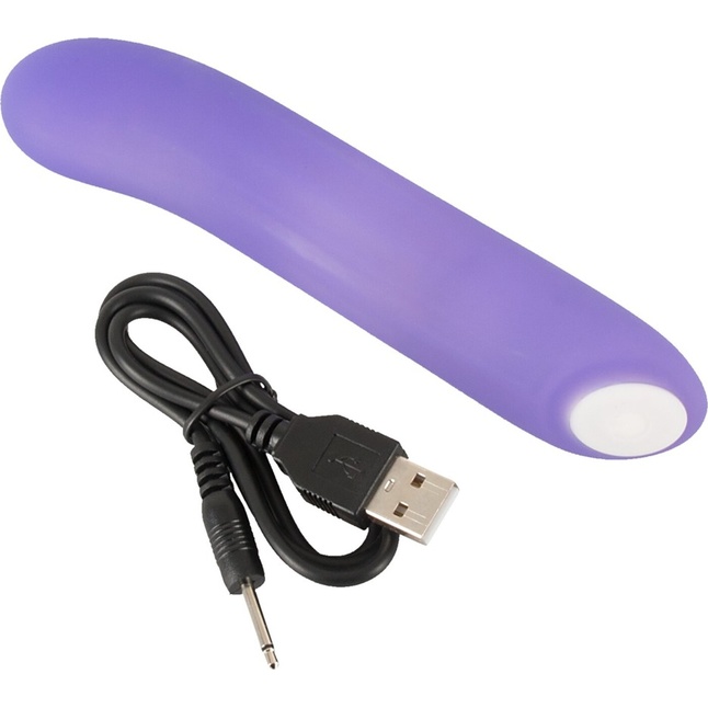Фиолетовый мини-вибратор Flashing Mini Vibe - 15,2 см - You2Toys. Фотография 8.