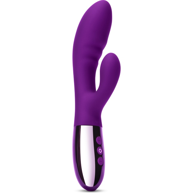 Фиолетовый вибромассажер-кролик Blend - 20,2 см