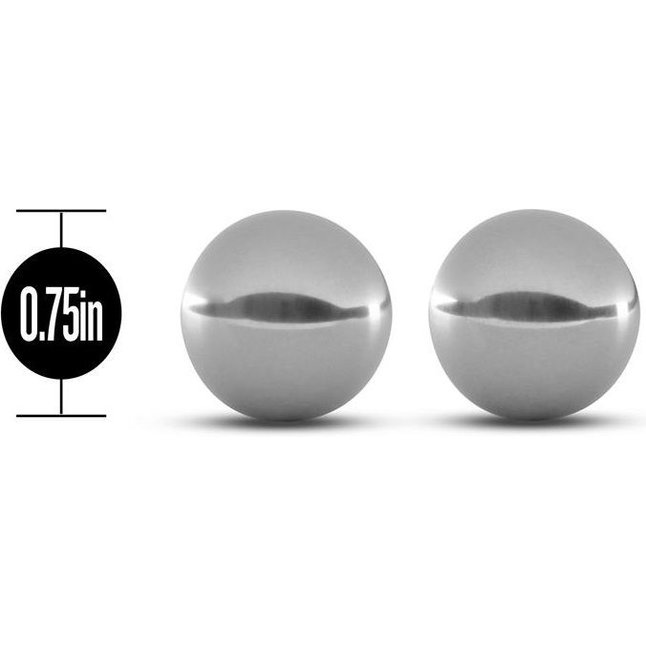 Серебристые вагинальные шарики Gleam Stainless Steel Kegel Balls - B Yours. Фотография 3.