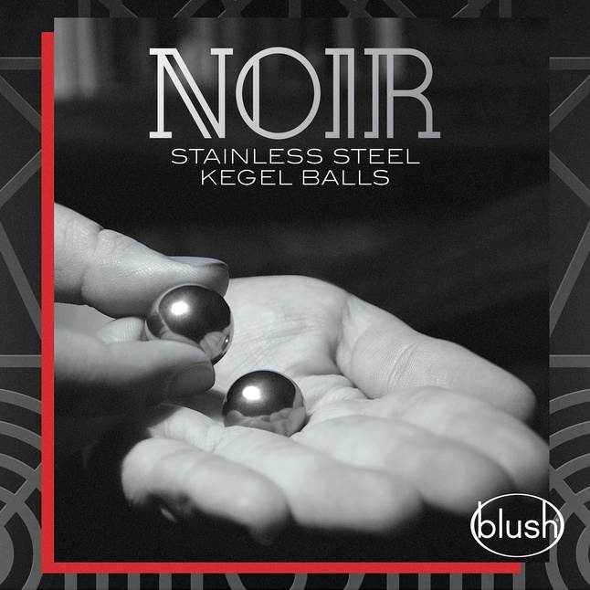 Серебристые вагинальные шарики Stainless Steel Kegel Balls - Noir. Фотография 3.