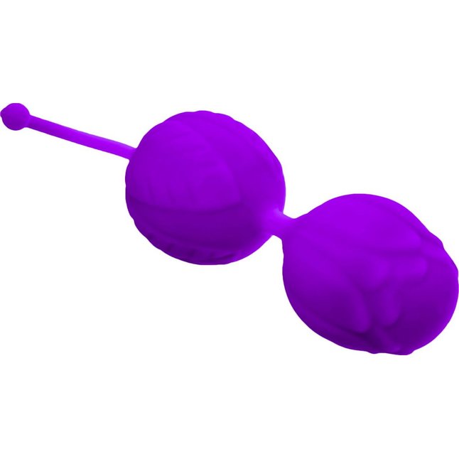 Фиолетовые вагинальные шарики Horny Orbs. Фотография 2.