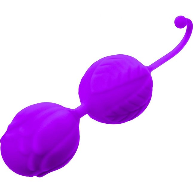 Фиолетовые вагинальные шарики Horny Orbs. Фотография 3.