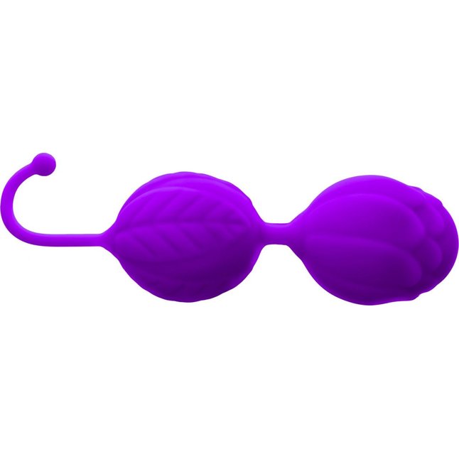 Фиолетовые вагинальные шарики Horny Orbs. Фотография 4.