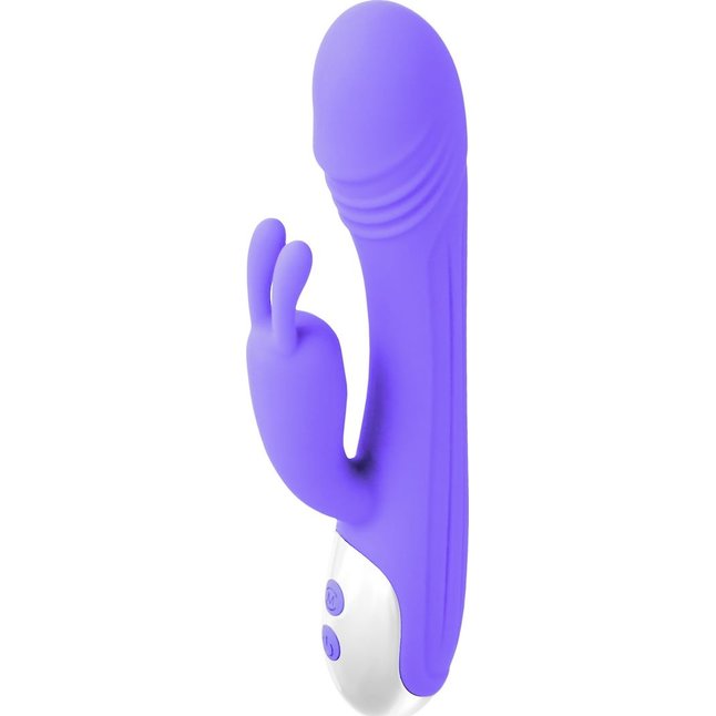Фиолетовый вибратор-кролик Mrs. Melody - 20 см