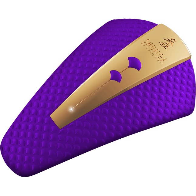 Фиолетовый клиторальный вибростимулятор OBI - Shunga Vibes. Фотография 3.