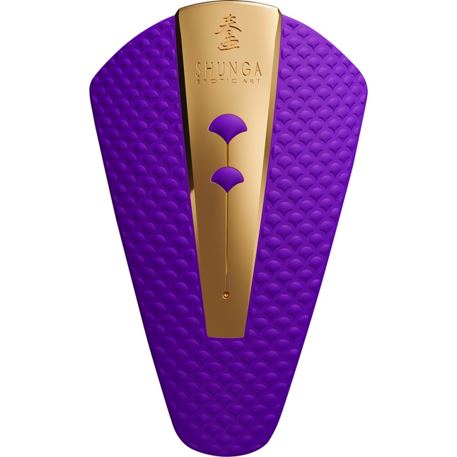 Фиолетовый клиторальный вибростимулятор OBI - Shunga Vibes. Фотография 7.