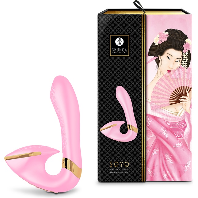 Розовый вибростимулятор SOYO - 17 см - Shunga Vibes. Фотография 8.