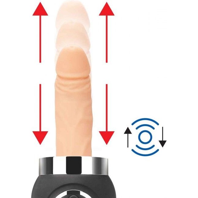Портативная секс-машина Thrusting Compact Sex Machine c 2 насадками. Фотография 9.
