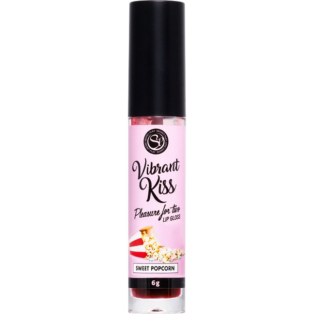 Бальзам для губ Lip Gloss Vibrant Kiss со вкусом попкорна - 6 гр