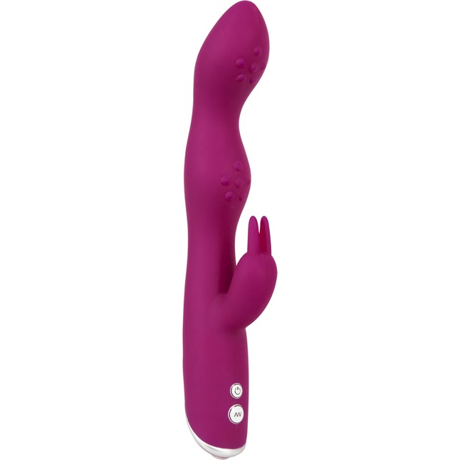 Фиолетовый вибратор A G-Spot Rabbit Vibrator для стимуляции зон G и A - 23,6 см - Sweet Smile