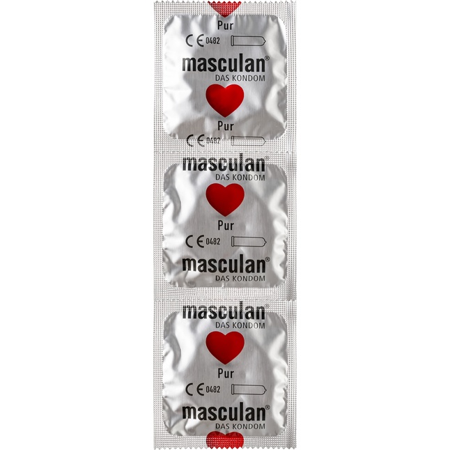 Супертонкие презервативы Masculan Pur - 3 шт. Фотография 3.