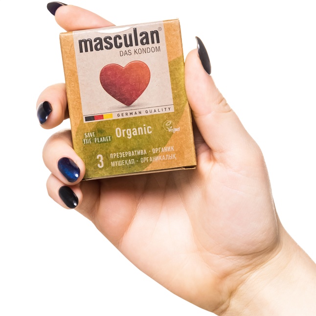 Экологически чистые презервативы Masculan Organic - 3 шт. Фотография 2.