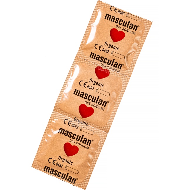 Экологически чистые презервативы Masculan Organic - 3 шт. Фотография 7.
