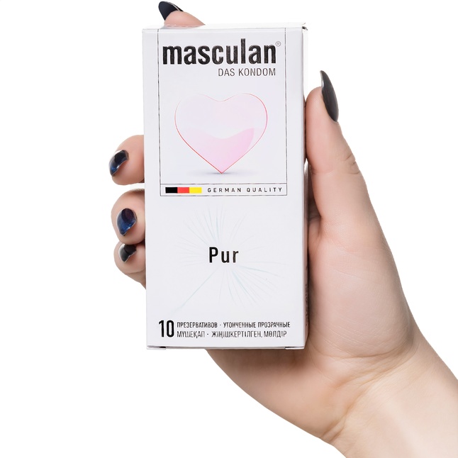 Супертонкие презервативы Masculan Pur - 10 шт. Фотография 2.