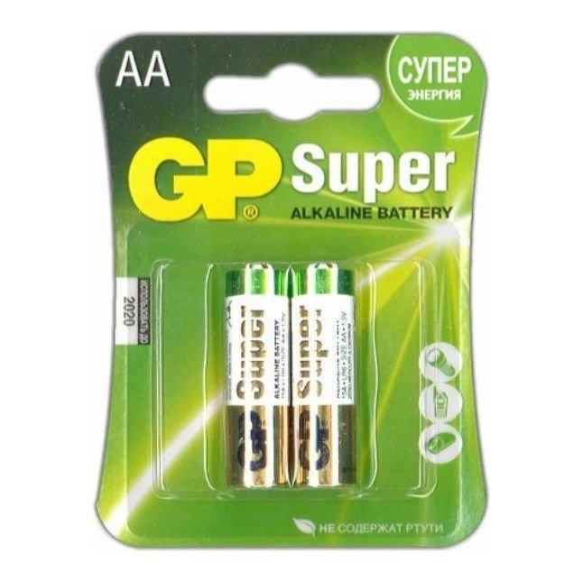 Батарейки алкалиновые GP Super Alkaline АA/LR6 - 2 шт