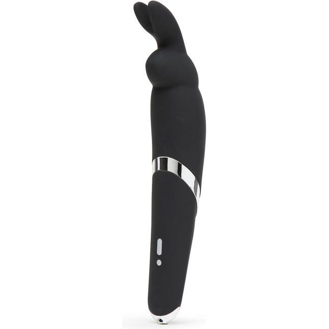 Черный вибратор Rabbit Rechargeable Wand Vibrator - 26,7 см