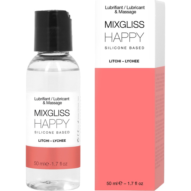 Смазка на силиконовой основе Mixgliss Happy - 50 мл - Mixgliss
