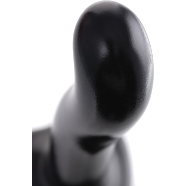 Черный фаллоимитатор-насадка Strap-On-Me P G spot Dildo size S - 16,4 см. Фотография 9.