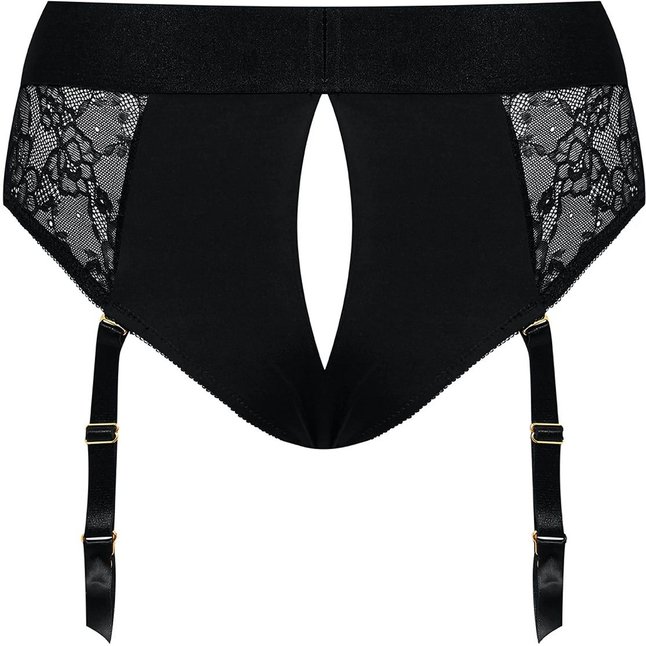 Черные трусики для насадок Diva Lingerie Harness - size M. Фотография 3.