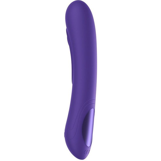 Фиолетовый интерактивный вибратор Pearl3 - 20 см