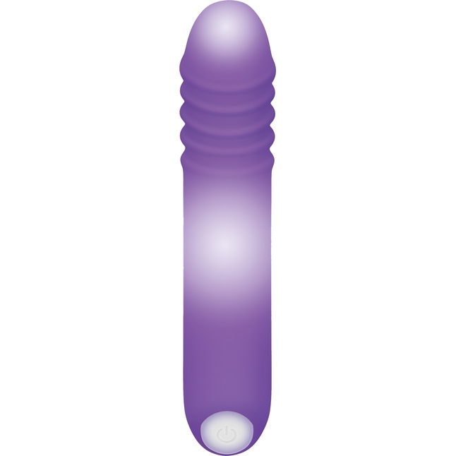 Фиолетовый светящийся G-стимулятор The G-Rave - 15,1 см. Фотография 3.