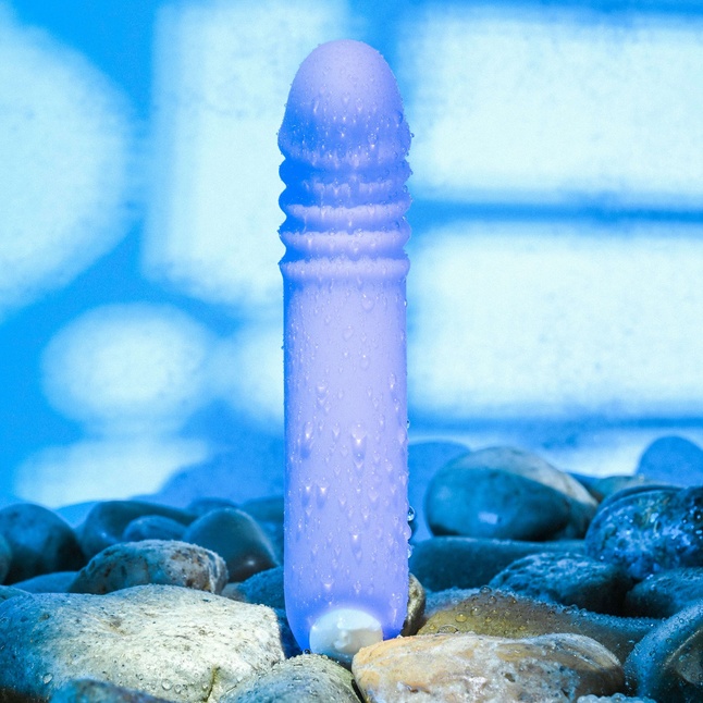 Фиолетовый светящийся G-стимулятор The G-Rave - 15,1 см. Фотография 8.