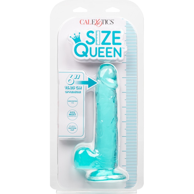Голубой фаллоимитатор Size Queen 6 - 20,25 см - Size Queen. Фотография 8.