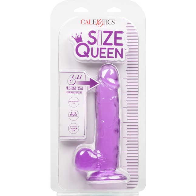 Фиолетовый фаллоимитатор Size Queen 6 - 20,25 см - Size Queen. Фотография 8.