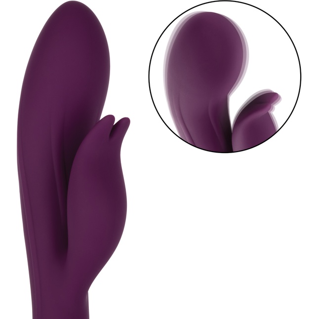 Фиолетовый вибратор-кролик Desire - 22,25 см - Obsession. Фотография 5.