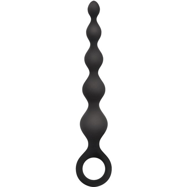 Чёрная анальная цепочка Perles D Lux Short - 16,5 см - Perles