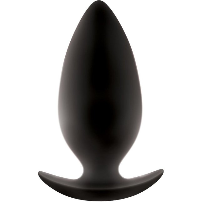 Большая чёрная анальная пробка Renegade Spades для ношения - 10,1 см - Renegade