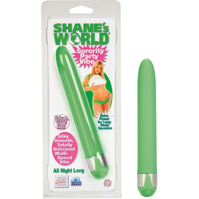 Салатовый вибратор Shanes World - 15,5 см - Shane s World