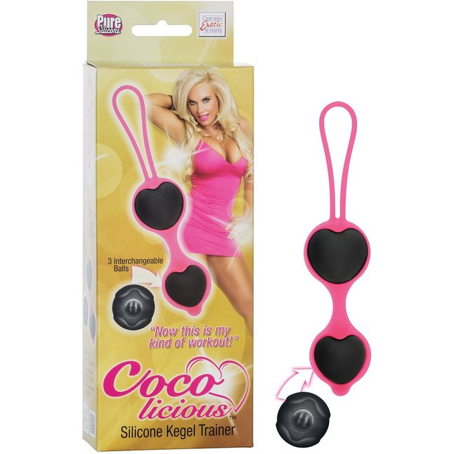 Чёрные вагинальные шарики из силикона Coco Licious Kegel Balls - Coco Licious