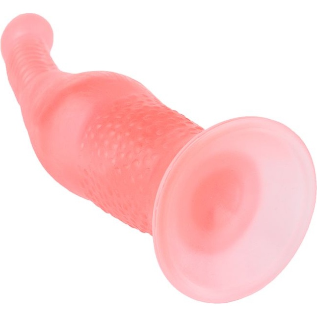 Розовый анальный стимулятор на присоске - 16,5 см. Фотография 4.